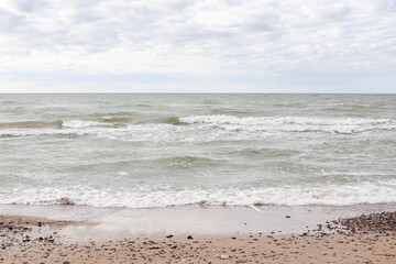 Fototapeta na wymiar Baltic sea shore line.