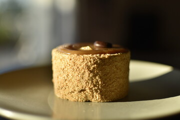 dessert praliné au chocolat et café