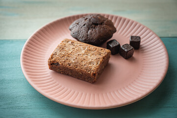 ブラウニーとチョコレートビスキュイ