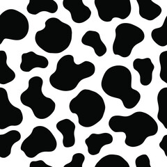 Cow seamless pattern. Cow print. Cow spots for fashion print design, web, cover. Vector and Illustration.