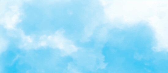 Blue sky with white cloud. Blue background. The summer sky is colorful clearing day and beautiful nature in the morning. for backdrop decorative and wallpaper design. The perfect sky background.