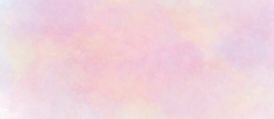 Pink color light ink effect shades gradient on textured paper. Soft smeared aquarelle painted magenta watercolor canvas for splash design, invitation background, vintage template