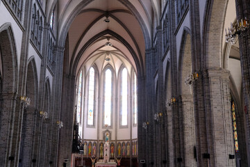 Fototapeta premium interior of the cathedral of saint