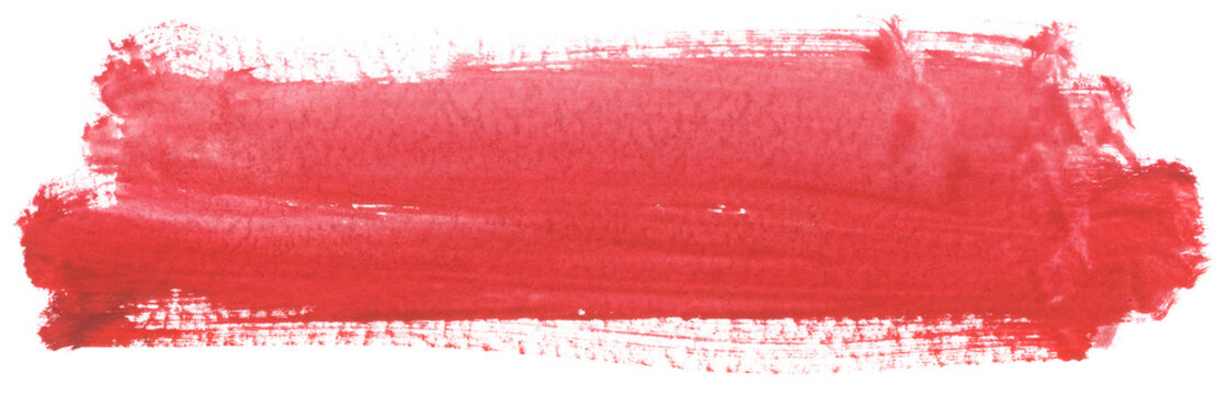 Watercolor stain texture red element for design