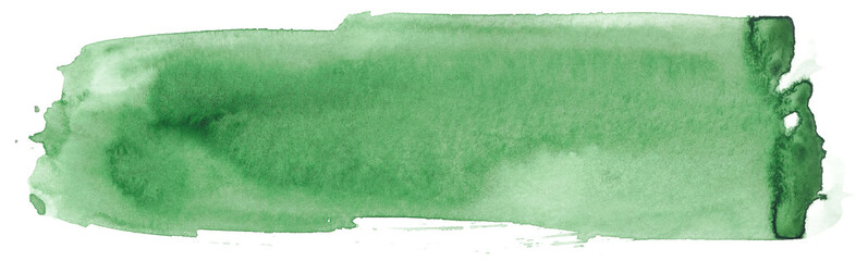 Watercolor stain texture green bright element design © Alex