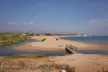 Calabernardo, Italy - September 15, 2021 : View of Calabernardo beach