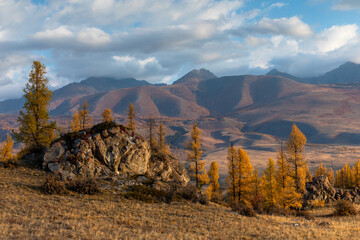autumn landscape in the mountains