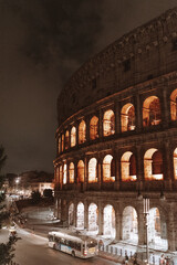 colosseum at night