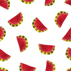 pattern with watermelon