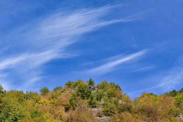 blue sky and clouds