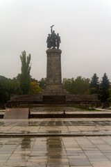 Fototapeta na wymiar Jardin de Knyazheska o Knyazheska Garden en la ciudad de Sofia en el pais de Bulgaria