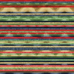 Seamless hip vogue random trendy stripe pattern print. High quality illustration. Detailed patterned strips of color. Luxury fashion or interior design print for surface design. Intricate posh style.