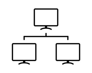 Computer network icon. Illustration vector