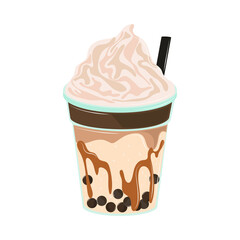 creamy bubble tea