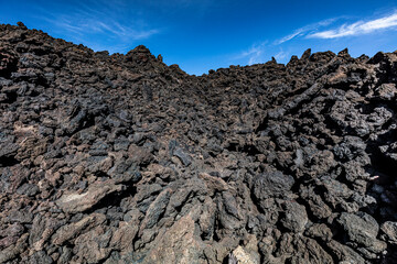 volcanic rocks on mount etna