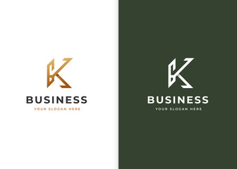 Letter K luxury logo design