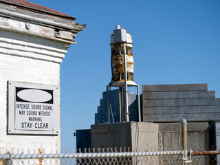 FogHorn at Two Lights near Cape Elizabeth on the Maine coast.