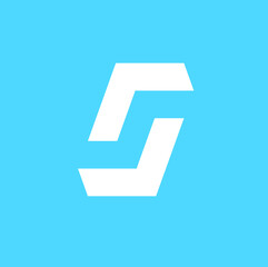 combination of the letter G and S logo with the concept of negative space