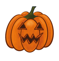 Halloween Jack-o'-lantern, carved pumpkin lantern