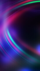 Dark abstract futuristic background. Digital explosion, ultraviolet neon glow, blurred geometric lines.