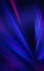 Fototapeta premium Dark abstract futuristic background. Digital explosion, ultraviolet neon glow, blurred geometric lines.