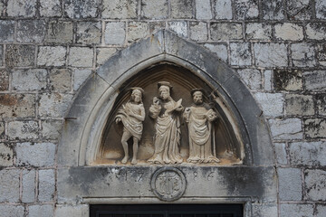 Small Church of St Luke -single nave paleo-Croatian church dating back to the 9th and the 11th centuries. Dubrovnik, Croatia.