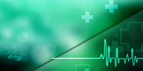 2D illustration medical structure background
