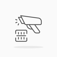 Scan Barcode icon. Editable Stroke and pixel perfect. Outline style. Vector illustration. Enjoy this icon for your project.