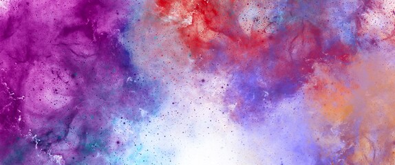 Dreamy powder abstract background, hand drawn art, powdered texture with pink and red accent, blue and purple colours, noisy decoration for wall, wallpaper for printed materials