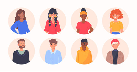 Happy people avatars