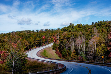 Autumn colors just beginning to show