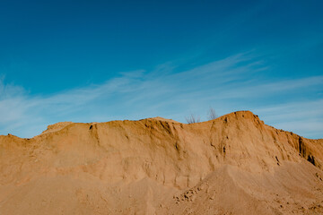 landscape with blue sky