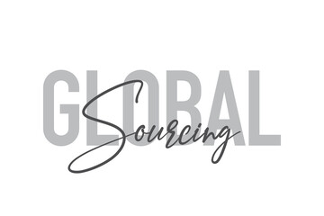 Modern, simple, minimal typographic design of a saying 