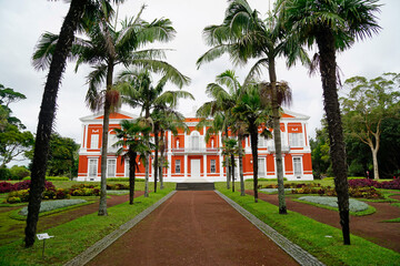 Fototapeta na wymiar Ponta Delgada, Azores, Portugal, circa September 2021: Autonomous Government Palace