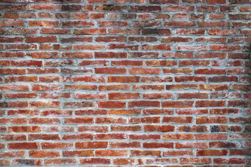 Grunge red brick wall texture background