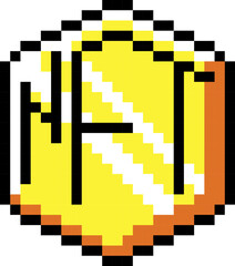 Fototapeta premium NFT pixel icon