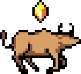 Bullish market pixel icon
