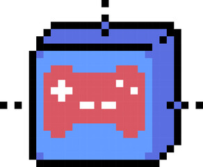 game blockchain pixel icon