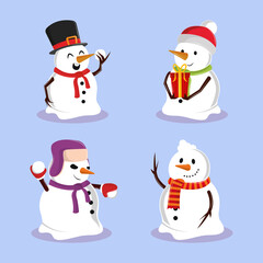 snowman icon set