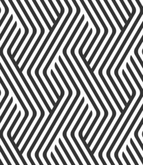 Vector geometric seamless pattern. Modern geometric background.Mesh of interwoven stripes.