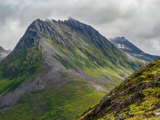 Views of mountains from Urke ridge trail (Urkeega), Norway