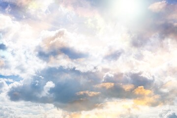 blue sky background with white clouds