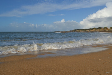 Paysage marin, plage côte atlantique, Pornic