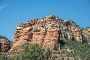 Fototapeta premium Desert scenery view from the Devilâ.s Bridge, Sedona, Arizona, U. S. A.