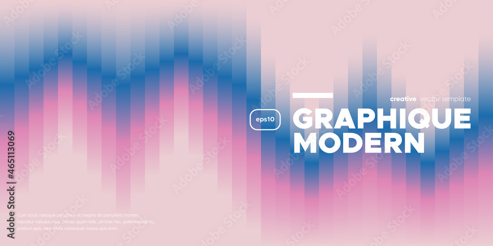 Poster abstract gradient banner template. vector minimal design.