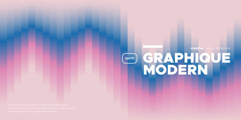 Abstract gradient banner template. Vector minimal design.