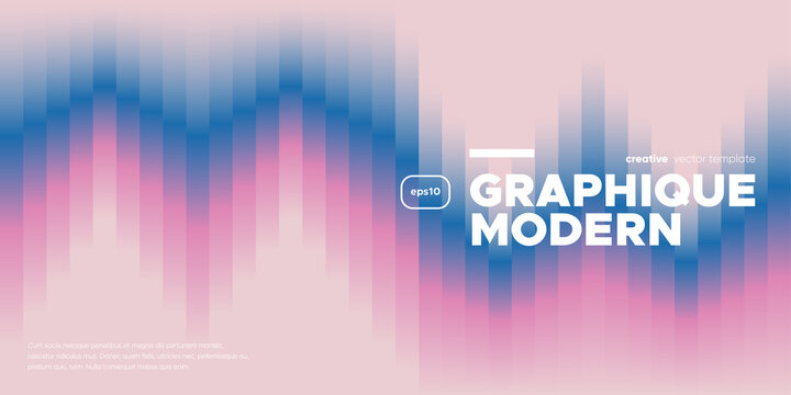 Abstract gradient banner template. Vector minimal design.