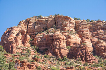 Fototapeta na wymiar Desert scenery view from the Devilâ.s Bridge, Sedona, Arizona, U. S. A.