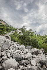 stone rocks in the mountains of Turkey