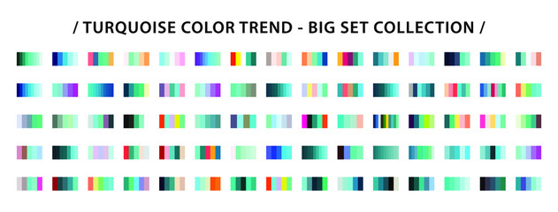 Fashion Color trend set. Color Palette Swatches Vector Design. Forecast of the future color trend. Trendy colors of new season. Vector EPS 10.